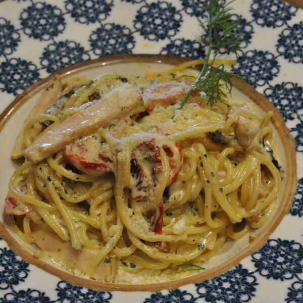 62.SMOKED CHICKEN SPHAGETTI